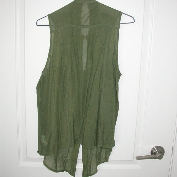 Light Sheer Green Studded Blouse - Picture 2 of 5